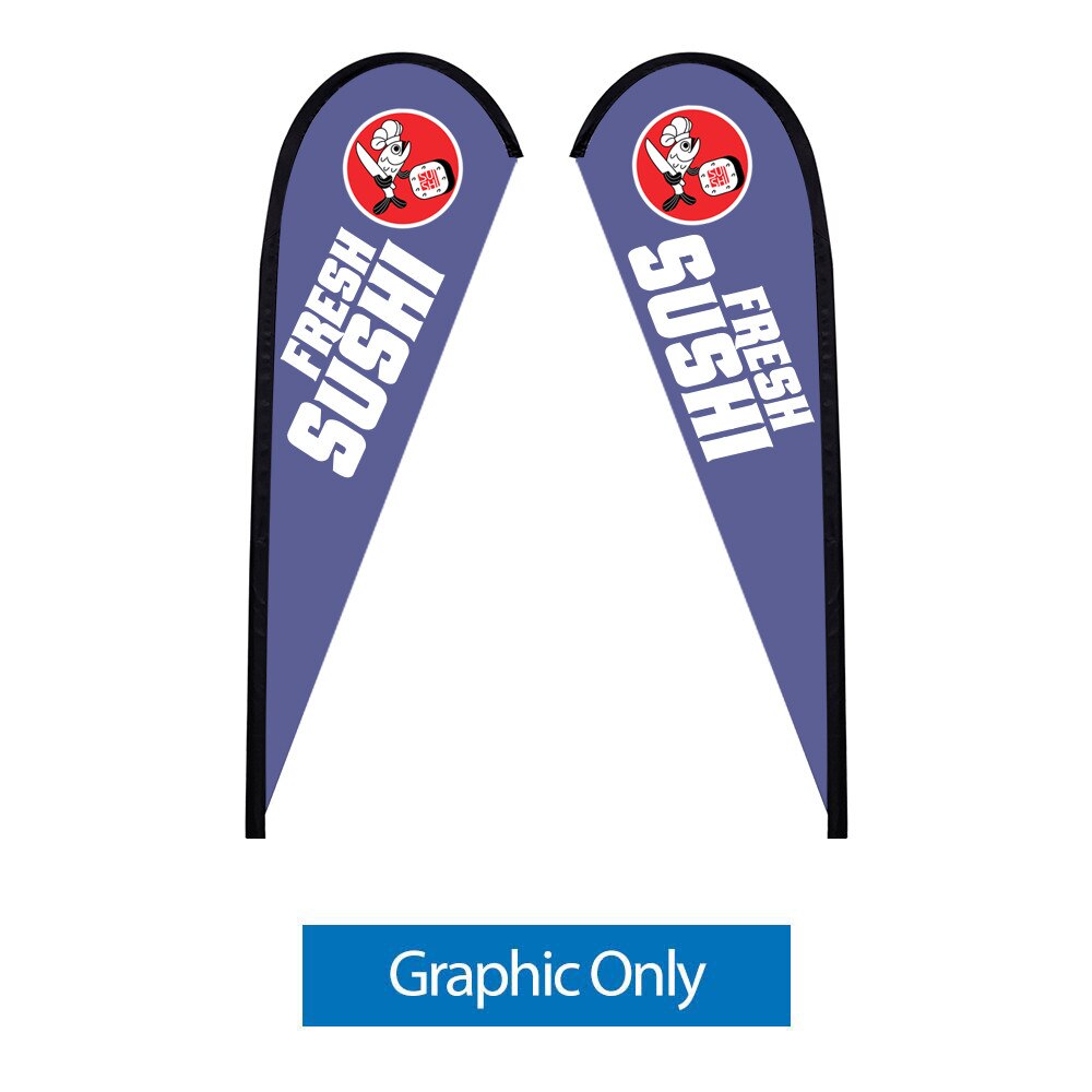 9 ft. Medium Sunbird Flag — Double Sided Graphic Only / Spike Base